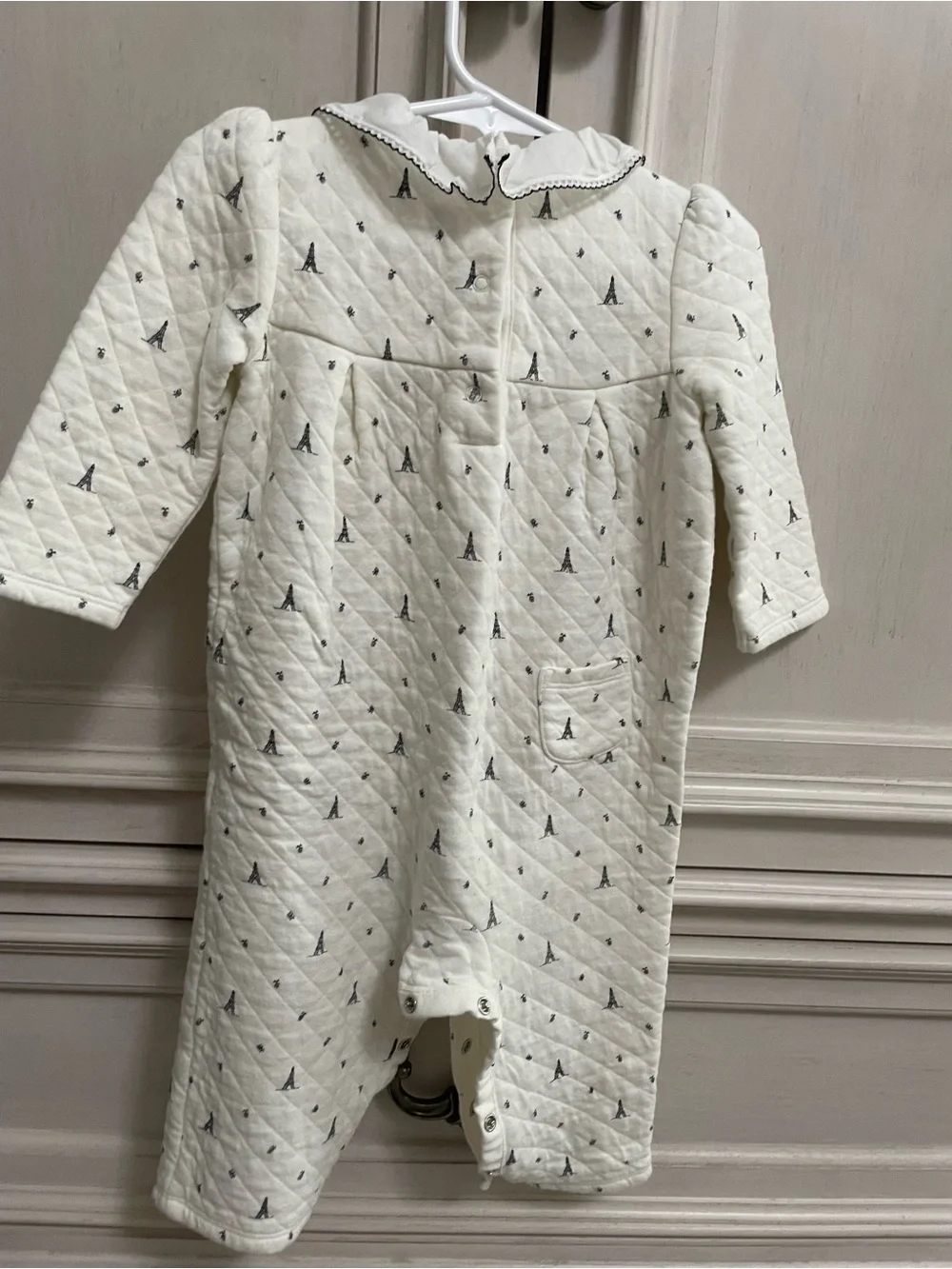 Janie and Jack Eiffel Tower/ Paris Romper, VGUC, Size 12-18 months